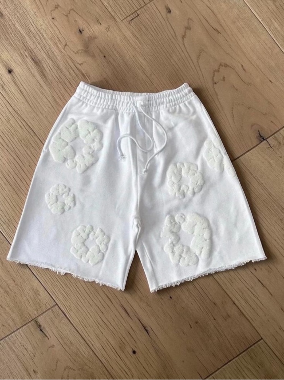 Denim Tears White Monochrome Shorts
